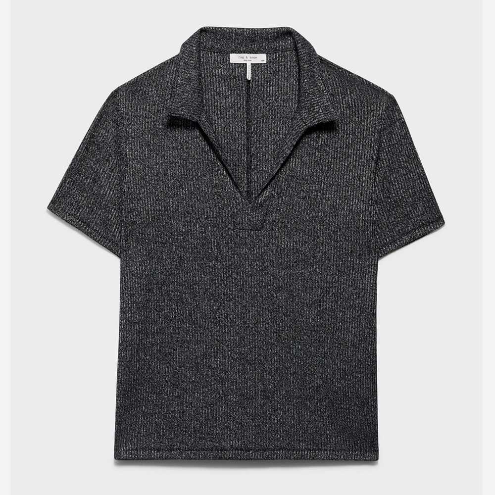 ☀️ NWOT RAG & BONE The Knit Rib Polo Shirt